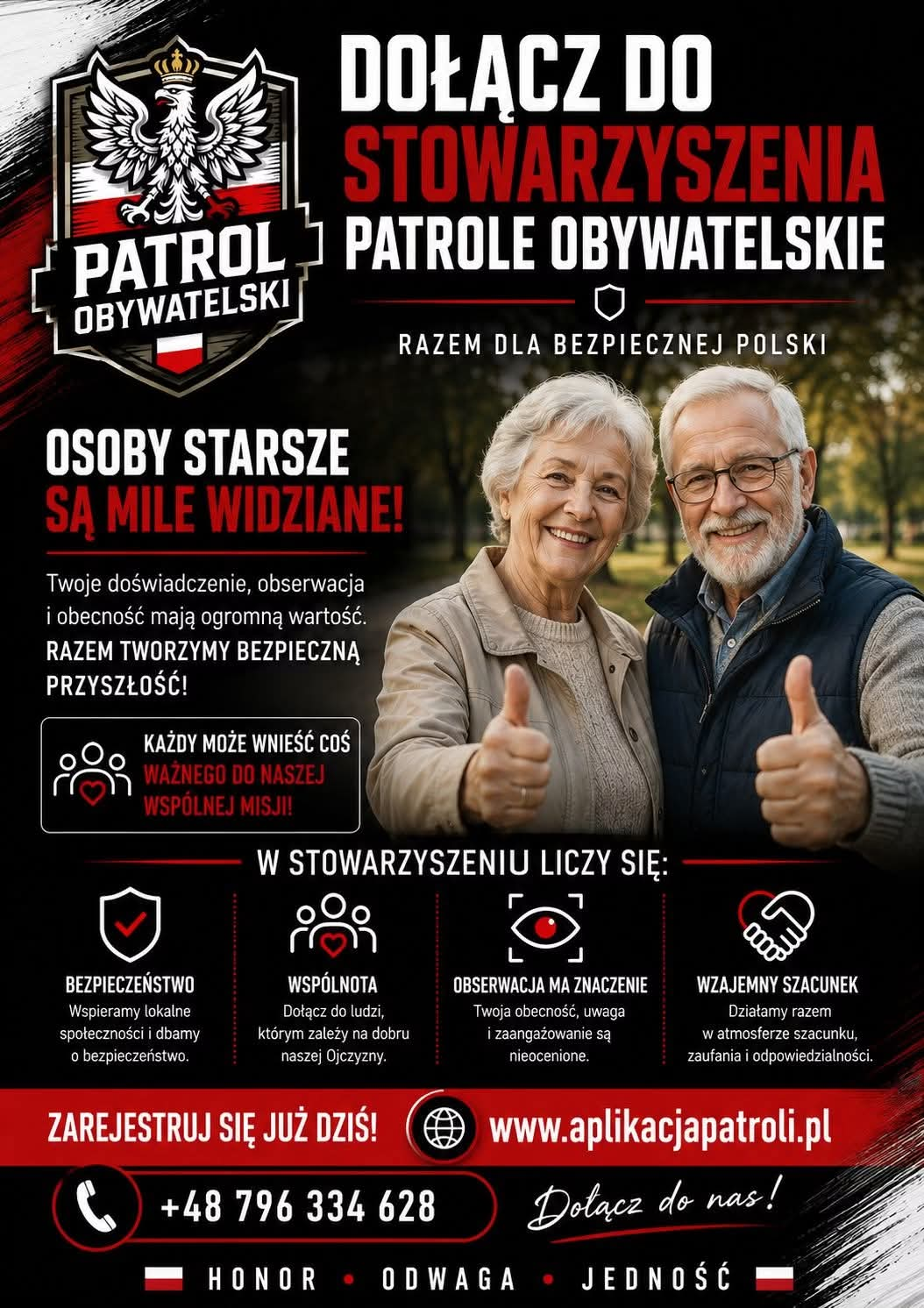 Osoby starsze w Patrolach Obywatelskich – Razem dla bezpiecznej Polski